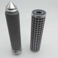 Metal stainless steel wire mesh pleated cartridge filter element